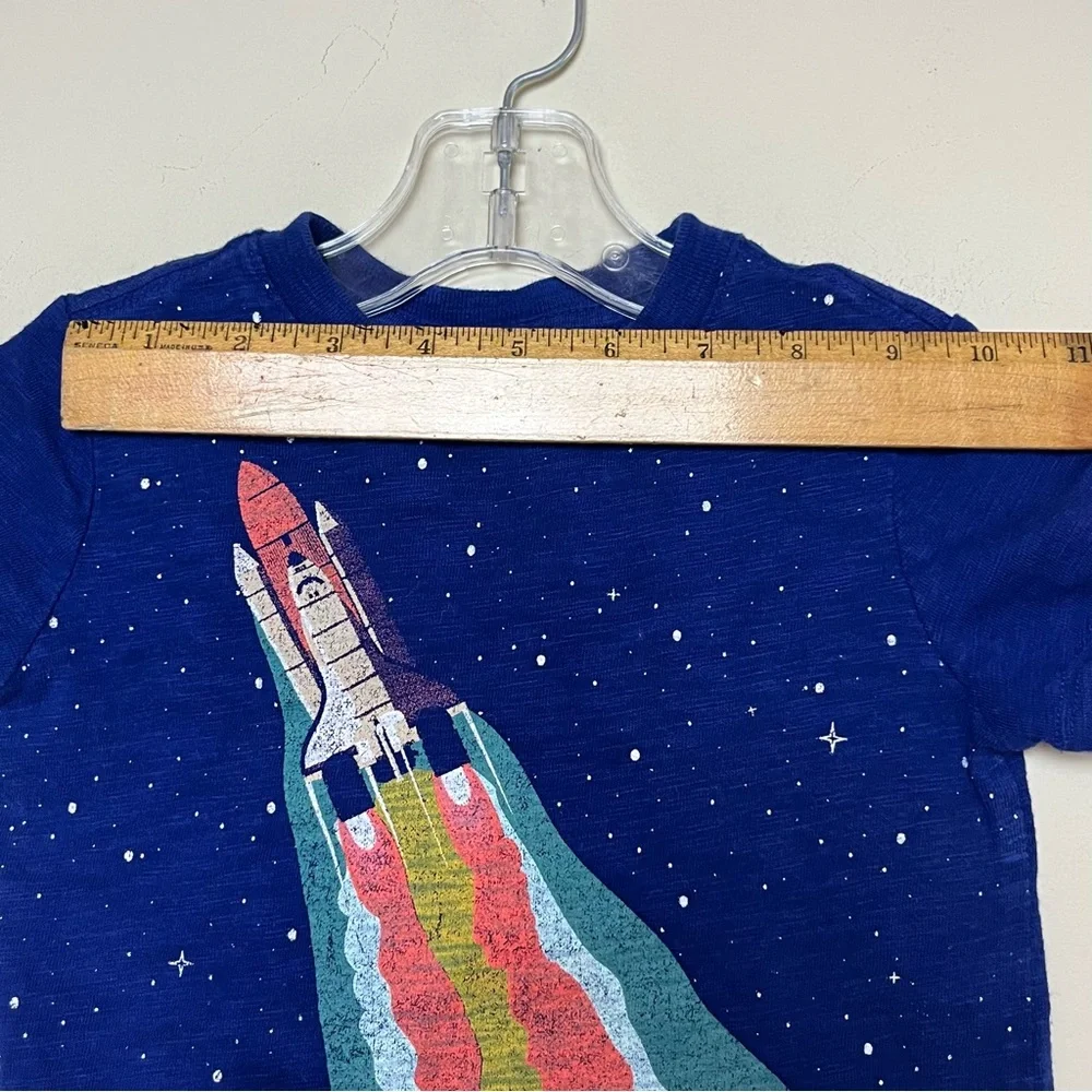 Baby Gap Rainbow Rocket Ship‎ Space Shirt Size 2T